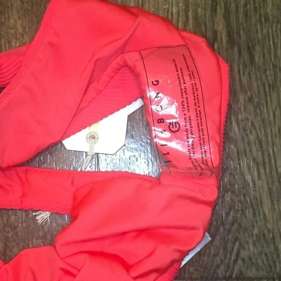 Billabong Red Tanlines Hike Ribbed Bikini Bottoms Size XL NWT - Picture 7 of 7